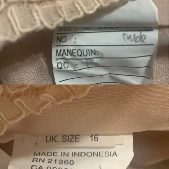 Mori Lee Formal Dress Size 14 Blush/Nude Color - Picture 8 of 9